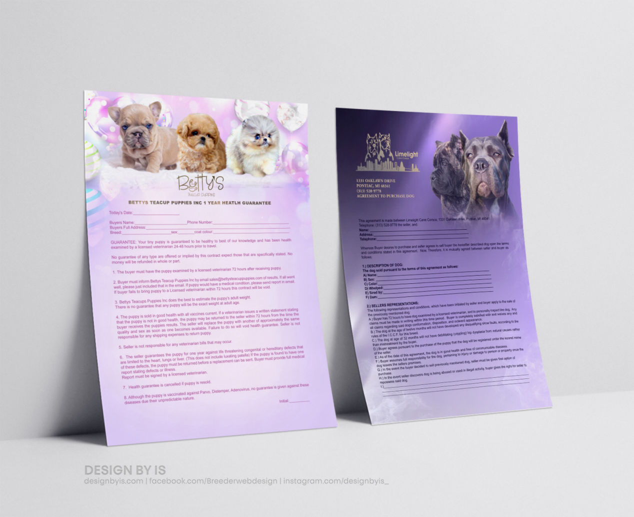 Puppy contract design