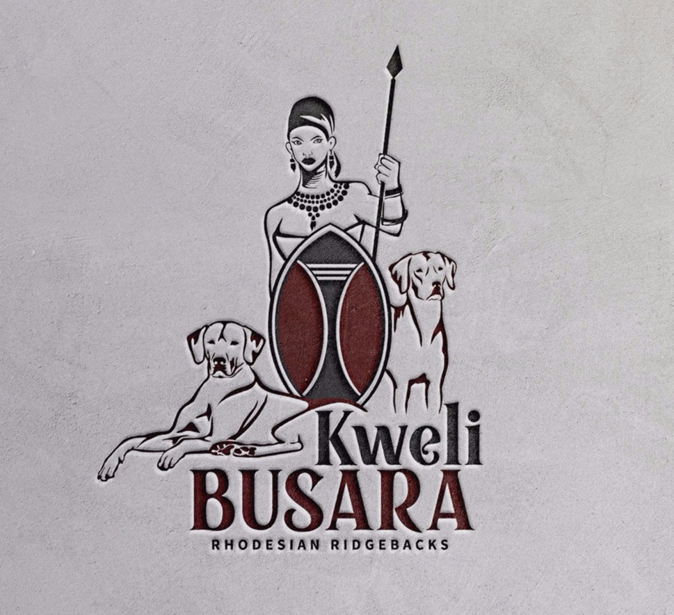 Rhodesian Ridgeback kennel logo African theme